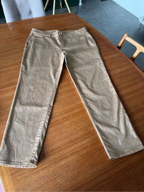 Chico's Subtle-Gold Snakeprint Pants